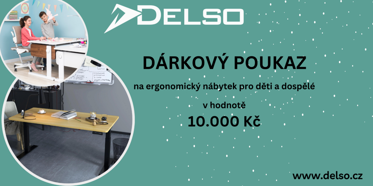 Darkovy poukaz hodnota 10000 - Delso - dětský, kancelářský a bytový nábytek