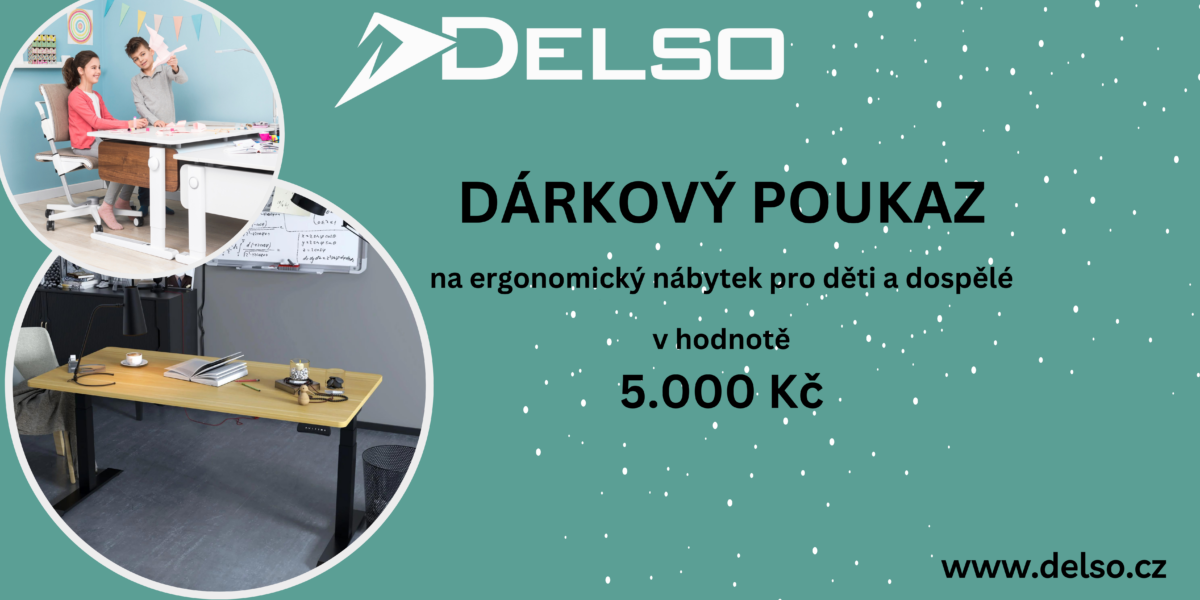 Darkovy poukaz hodnota 5000 - Delso - dětský, kancelářský a bytový nábytek