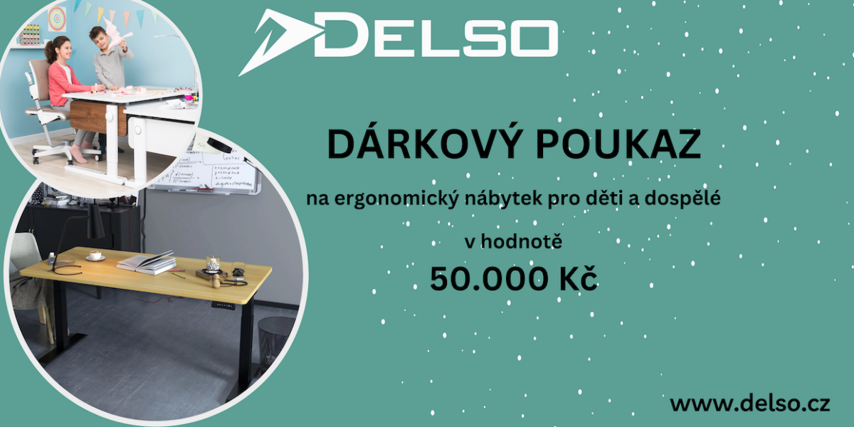 Darkovy poukaz hodnota 50000 - Delso - dětský, kancelářský a bytový nábytek
