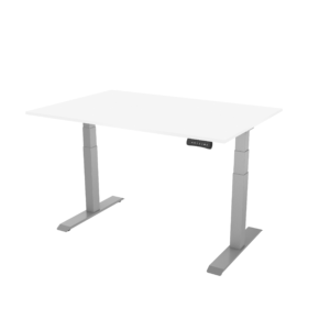 Elektrický výškově nastavitelný stůl PROJUSTER - bílá deska včetně výřezu - výprodej